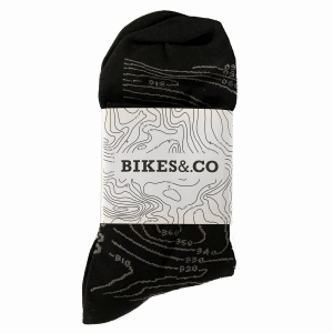 Black cycling socks