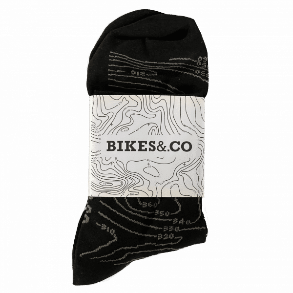 Black cycling socks