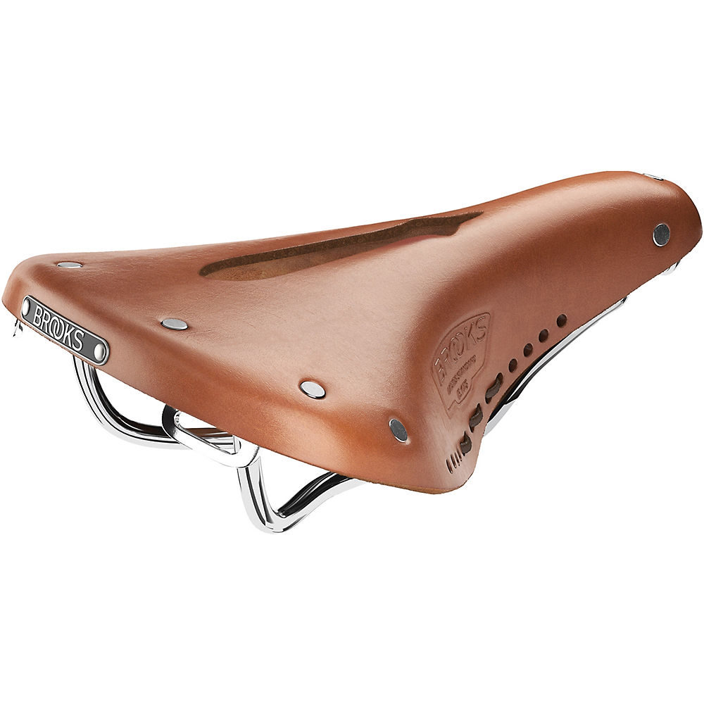 Brooks England B17 Carved Short Bike Saddle - Honey, Honey