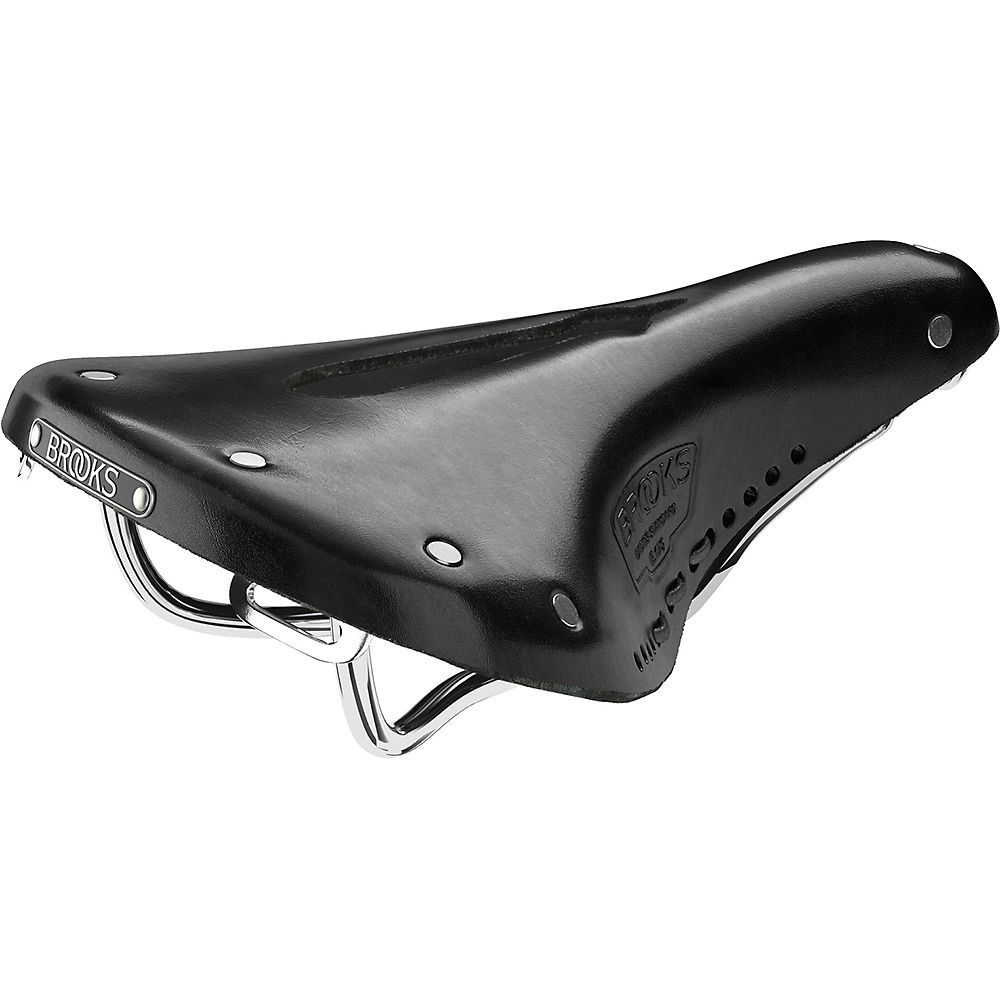 Brooks England B17 Carved Short Bike Saddle - Black, Black