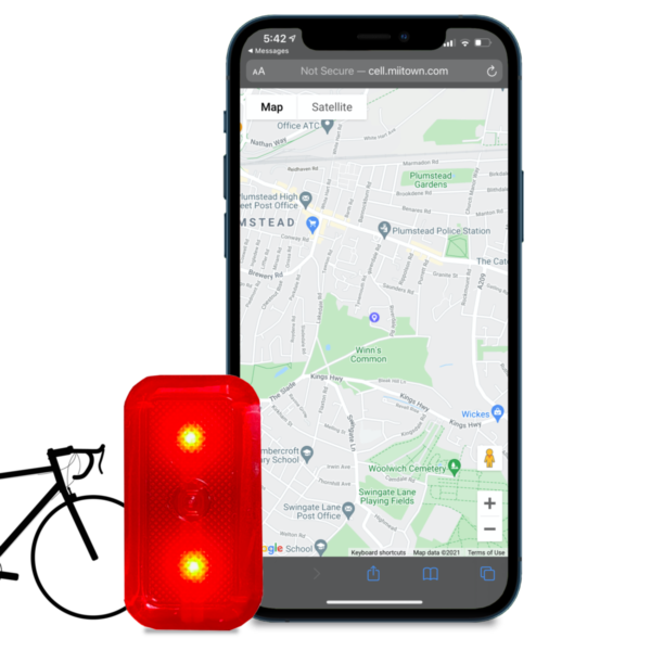 GPS bike tracker and bike light